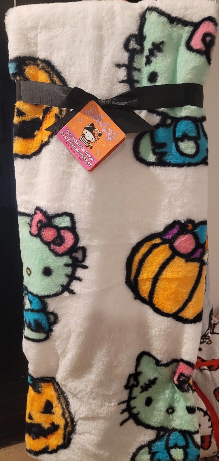 Hello Kitty Halloween Frankenstein Blanket