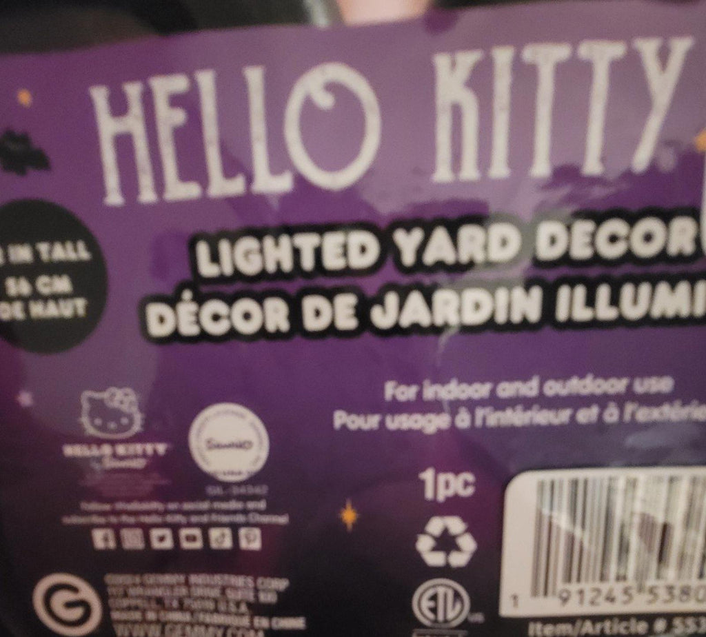 Hello Kitty Lighted Halloween Decor