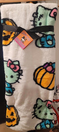 Hello Kitty Halloween Frankenstein Blanket